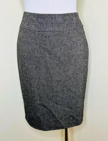 CAbi Pencil Skirt 6 Wool Blend High Waist Office Business Casual Knee Length