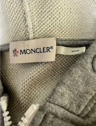 Moncler Maglia Cardigan Hoodie Sweatshirt Gray Women's Size Moncler Maglia Cardigan Hoodie Sweatshirt Gray Women's Size
