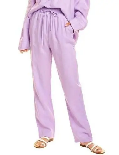 Beulah  Lilac Purple Straight Leg Linen Pants S