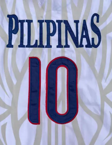Rare Pilipinas Philippines Fiba Basketball Gabe Norwood 10 White Jersey Size XL