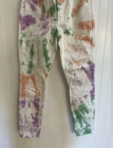 GRLFRND Denim Karolina Tie Dye Mid-Rise Skinny Jeans in Sugar Magnolia Size 25
