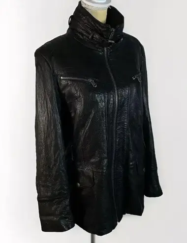 Andrew Marc 100% leather jacket size XL juniors So Soft (missing belt)