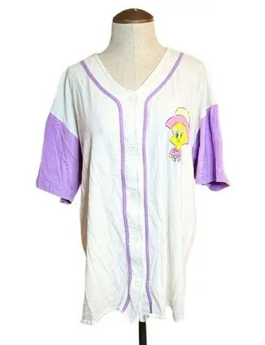 Looney Tunes VTG 90's  Tweety Bird Bucket Hat Flowers Baseball Button
Up Jersey