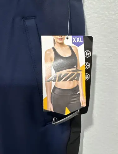 Avia Crop Jogger Pants Activewear Drawstring Semi Fitted Womens XXL (20) Blue