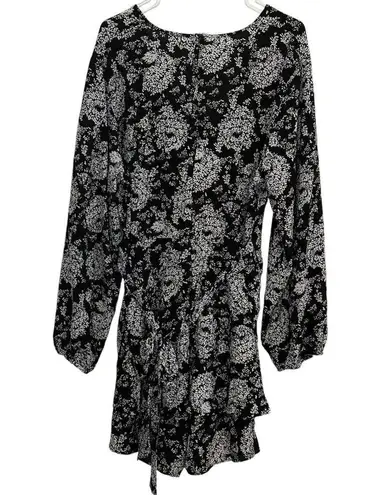 Unbranded Romper Womens XXL Black White Surplice V