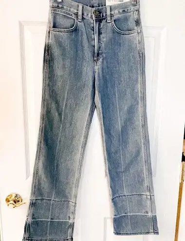 Rag and Bone  High Waist Lou Crop Jeans in Tivoli, NWT, Size 24, MSRP $385