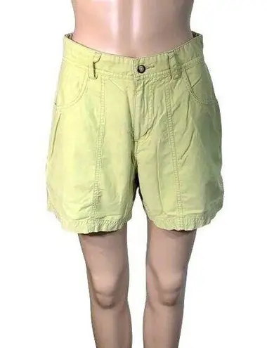 Horny Toad Womens Mom Shorts High Waist Outdoor Hiking Travel Green Size 4
