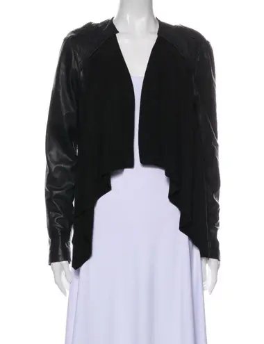 Muubaa Lupus Draped Goat Leather Biker Jacket 10