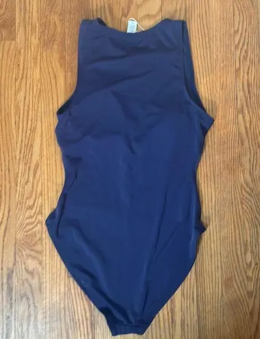 ANDIE The Malibu One Piece Swimsuit Navy size L NWT minimalist