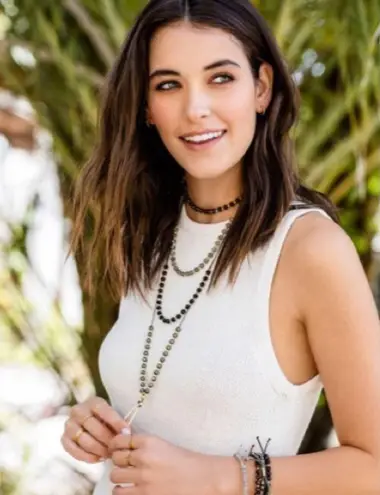 Gorjana new ϟ Pyrite Gem Beaded Necklace ϟ 18K Silverplated ϟ Energy Spiritual