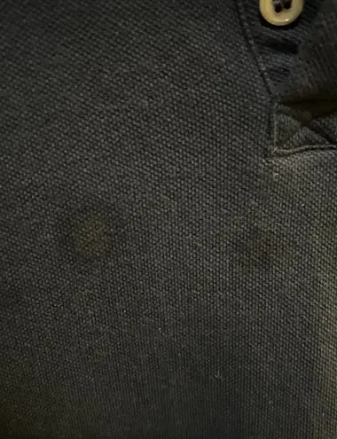 Mens Blue Slate and Stone Collared Polo Shirt Size M