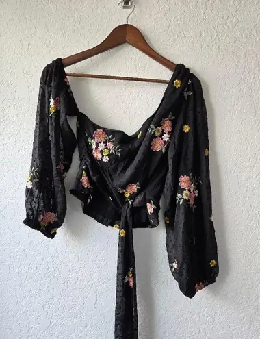 Majorelle NWT Revolve  Aileen Floral One Shoulder Blouse Size Small