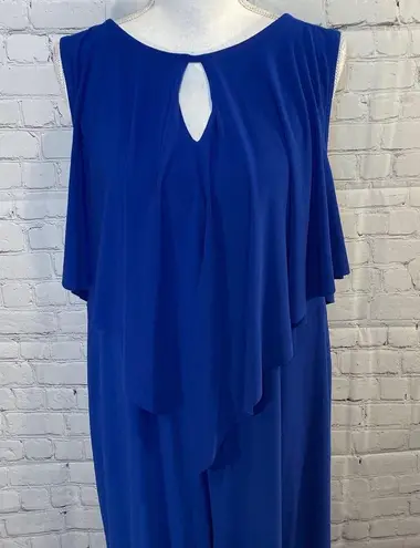 CAPSULE Jumpsuit Layered Cobalt Blue