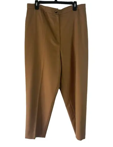 Casual Corner Vintage 90s Women's Size 14 100% Wool Tan Dress Pants
