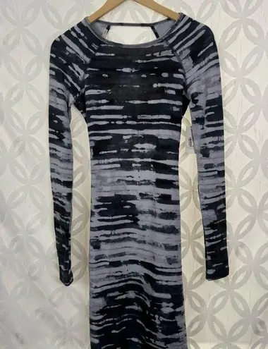Rachel Roy Bodycon Ruching Long Sleeve Open Back Dress Size M NWT