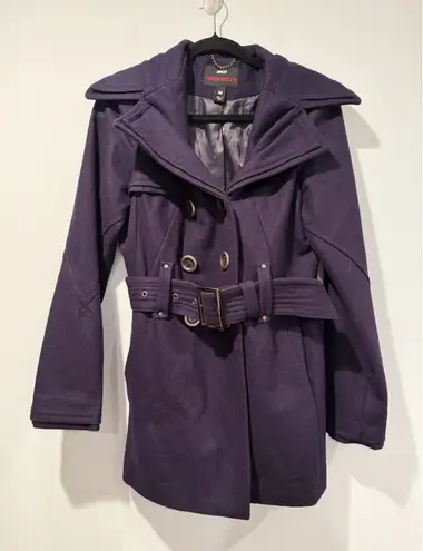 Miss Sixty Vintage Y2K M60 Womens Medium Wool Peacoat Belted Preppy Jacket Coat - Image 1