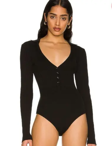 Bardot Collar Bodysuit in Black Sz XS NWT