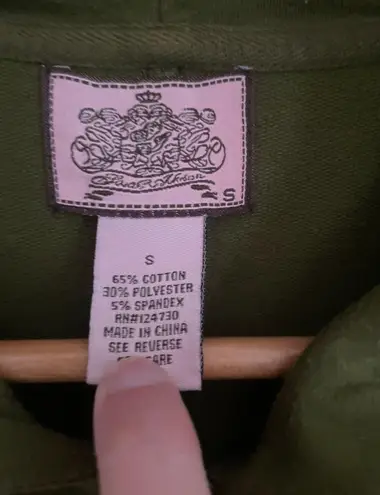 Juicy Couture Y2K Verdun Moss Hooded Cinch Jacket