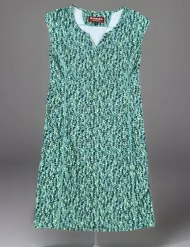 Simms Fishing Dress Sun Protection Lightweight Travel Casual Green Size S