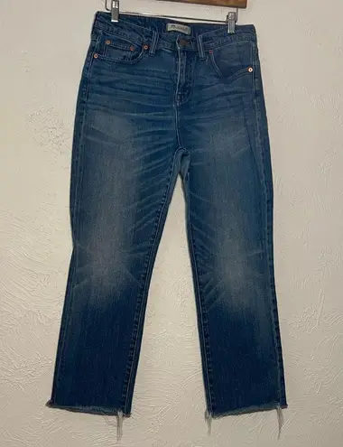 Madewell  Mid Rise Kick Out Crop Jeans Womens Size 29 Med Wash