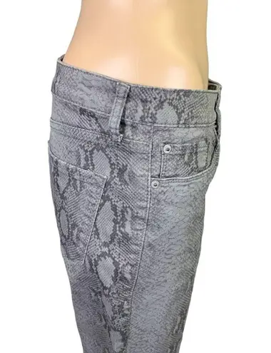 sts blue  Womens Denim Skinny Jeans Snake Skin Print Ellie High Rise Gray Sz 30