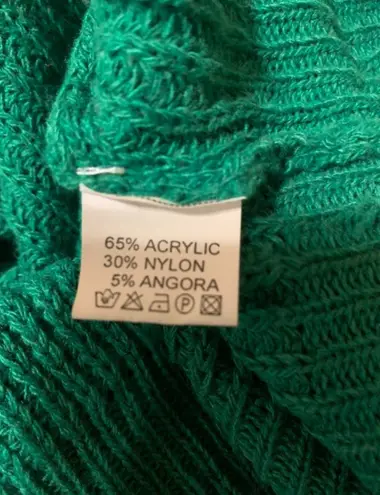 Sage&vicky green nick lace up sweater size S