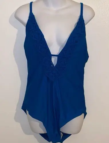 Christina Maillots Christina (Maillots) 1 piece Blu-Blue Swim Suit Size XL NEW