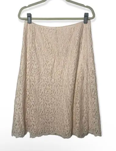 Lewit Lace Pattern knee length skirt SZ 10