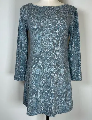 Before + Again Midweight Butterknit Sweater Tunic USA Made Women’s Size XS Blue