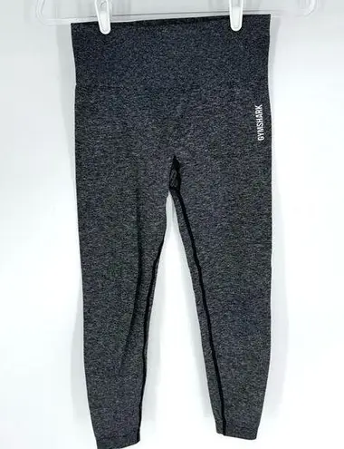 Gymshark  Adapt Marl Seamless Leggings Black Women's Size XS Mid Rise