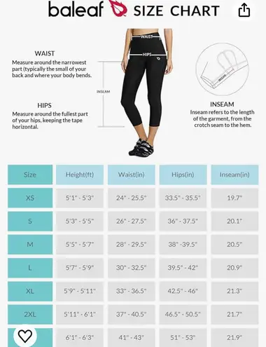 Baleaf Women's Padded Bike Shorts Cycling Pants Bicycle Capris Biking Spin Legging 3/4 UPF 50+