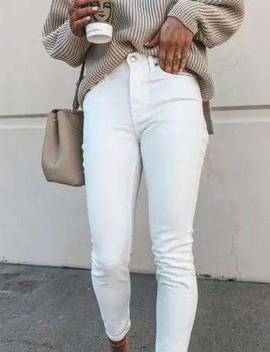 AGOLDE  Pinch Waist Jeans in White 25