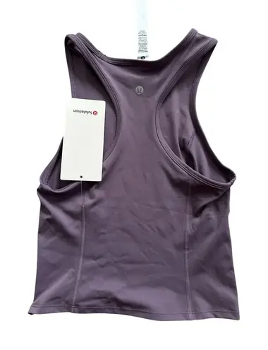 LULULEMON Nulux Cropped Purple Run Tank Size 4 NEW with tags