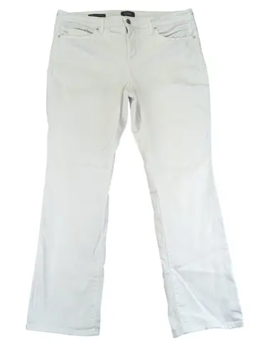 NYDJ Marilyn Straight White Denim Jeans Women's 16P Petite Lift Tuck Technology