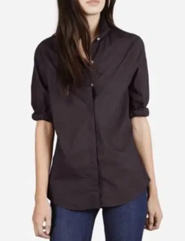 Everlane NEW  The Poplin Button Down Shirt in Muted Black