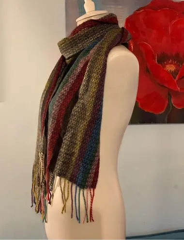 Cejon Accessories Cejon Italian Acrylic Diamond Rainbow Fringed Scarf 75x11 - Image 7