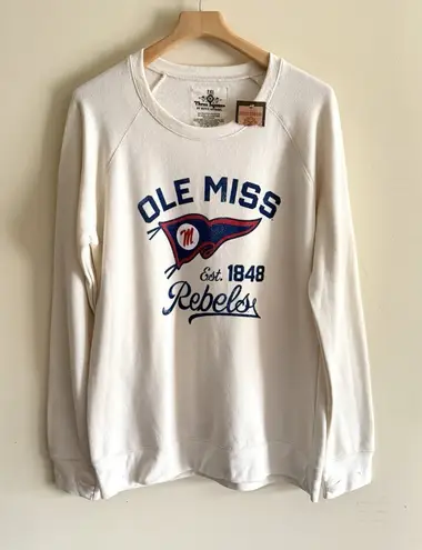 Women's Three Square Royce Apparel Ole Miss Comfy Crew Oversize Sweater 2XL Size 2X