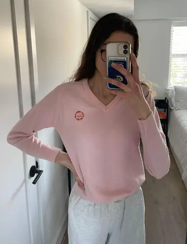 Pink Preppy Sweater Size XS