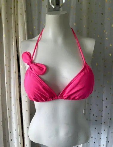 Juicy Couture Authentic  Y2K Pink Barbiecore Tie Back Two Piece Padded Bikini S/M