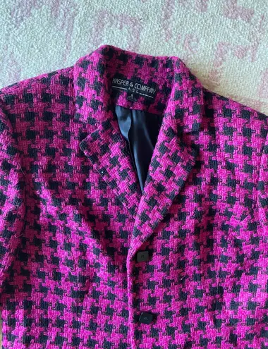 Kasper Vintage Black And Pink Blazer Blazer