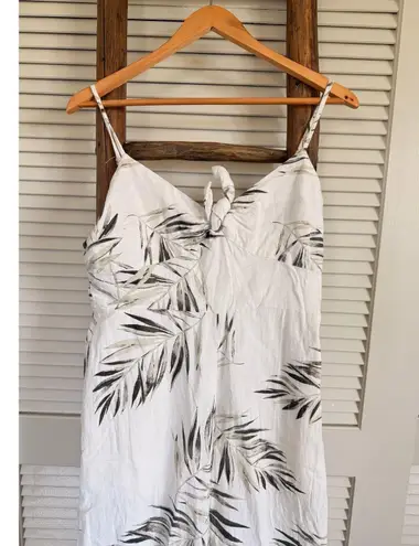 Gilli Floral Print Jumpsuit Sleeveless White Casual Summer Romper M Size M