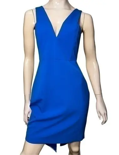 Mason Women’s Size 8 Cobalt Blue Bustier Fitted Top Midi Dress
