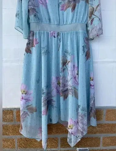 Ted Baker London Dannyel hankerchief mint fairycore dress Sz 3/12 Green