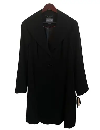 Gallery NWT 🖤 NY Woman A-Line Lined Water-Repellent, Long 42” Raincoat, Black 1X