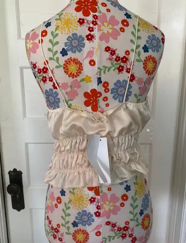 NWT Triple Smocked Tank Tan Size L