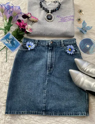 Bongo Vintage Y2k denim skirt 