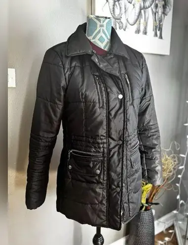 Fleet Street Womens Winter Coat Jacket Black Small