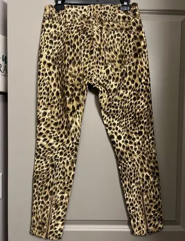 J. McLaughlin  Leopard Print Safari Baxter Skinny Jeans Size 8