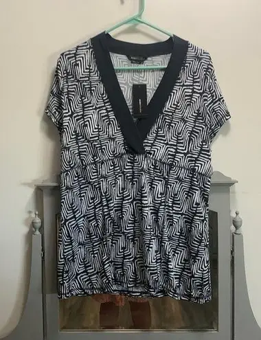 BCBGMAXAZRIA NWT bcbg Max Azria maze pattern black white size‎ X-Large