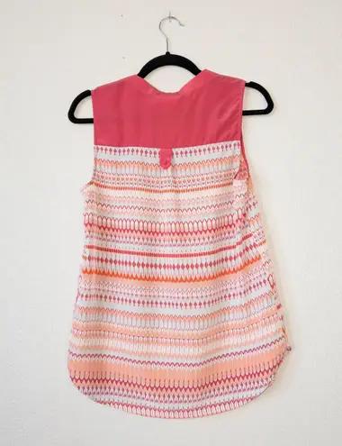 Modcloth Pink Geometric Print Tunic Tank Top Size Small